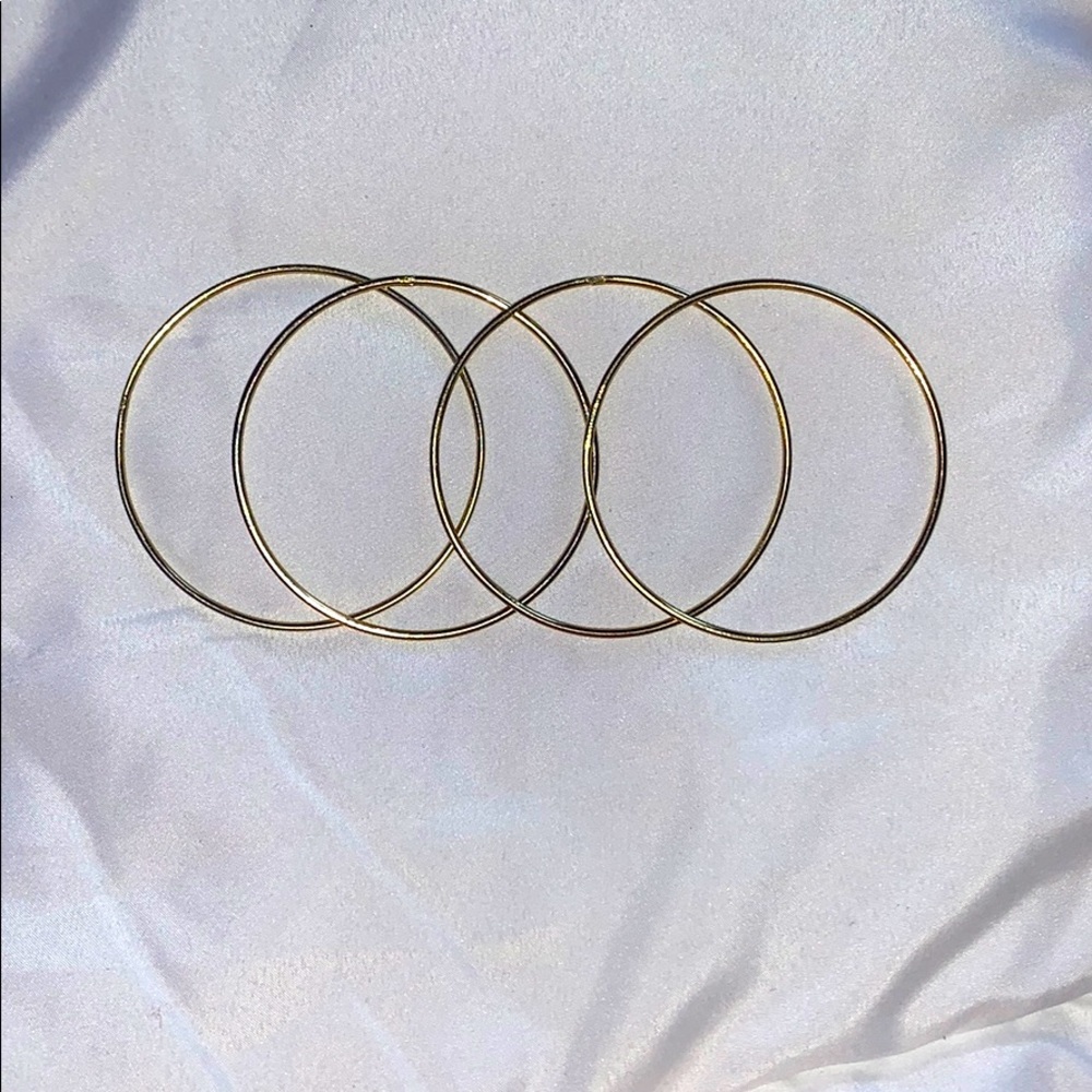 Gold bangle bracelets